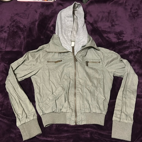 Full Tilt Army Green Aviator Jacket - Picture 1 of 16